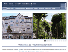 Tablet Screenshot of frigg-immobilien.de